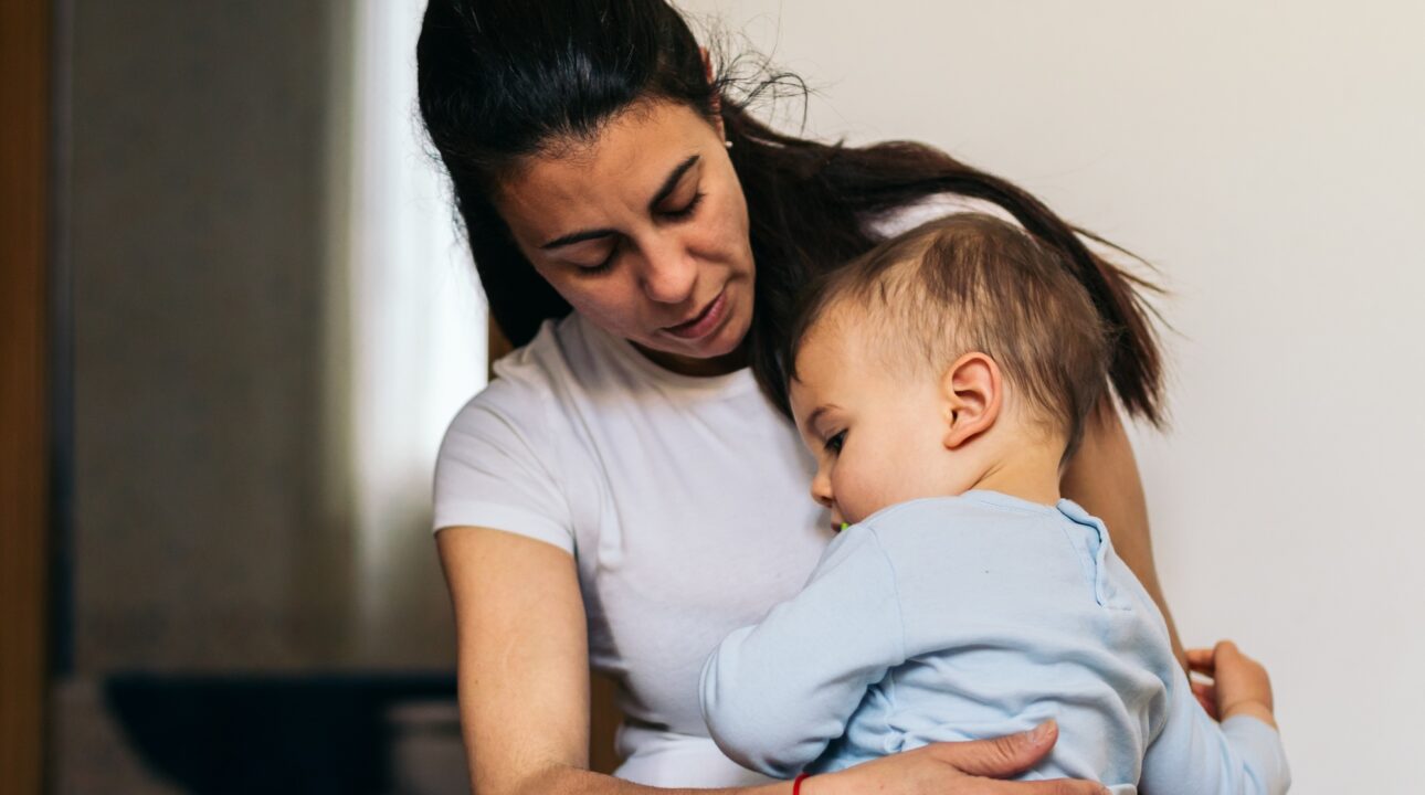 Home Services In Dubai 34 mother hugging her baby sitting at home