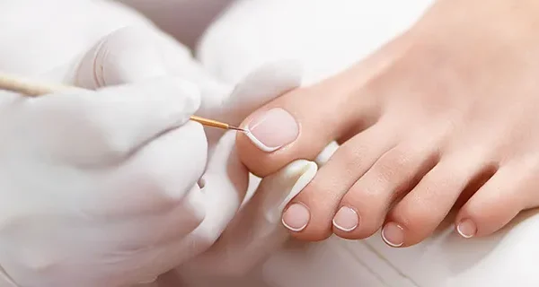 Gel French Pedicure